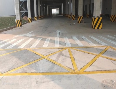 海南海南厂区道路标线施工